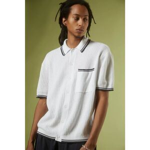 Standard Cloth Refine Button Up Polo‎ Sweater Size Large